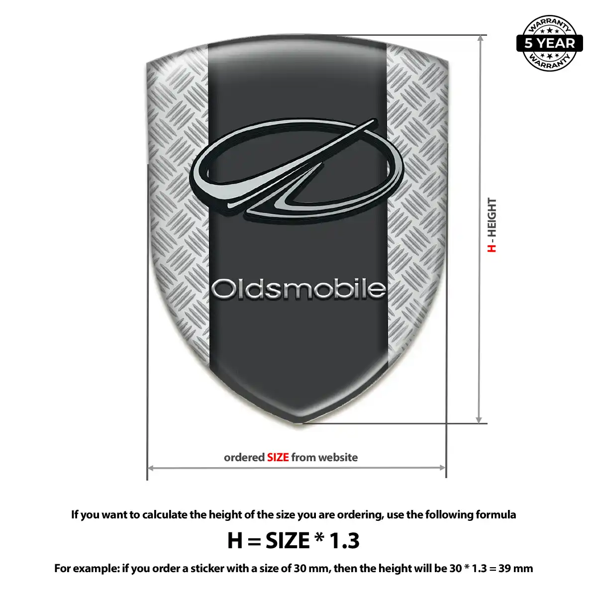 Oldsmobile Domed Emblem Outer Style