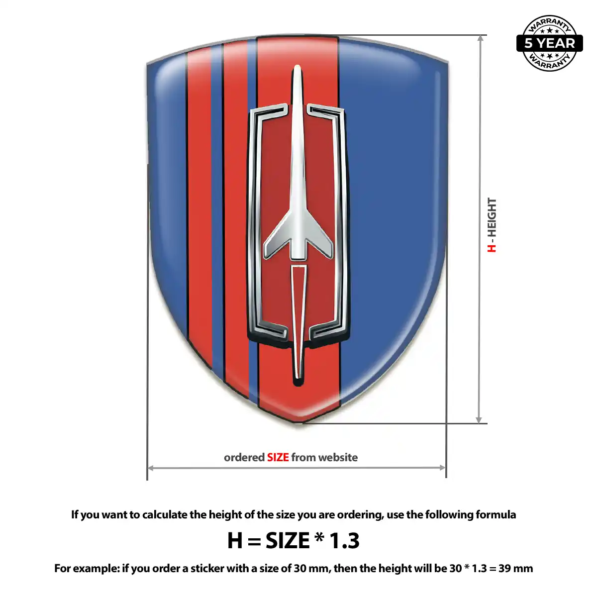 Oldsmobile Domed Emblem Resin Elite