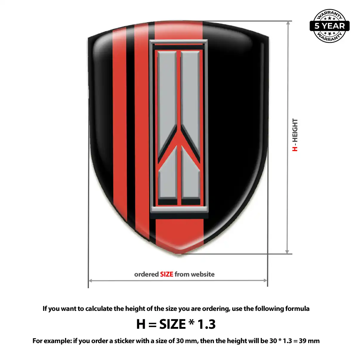 Oldsmobile Domed Logo Decal Elite Finish