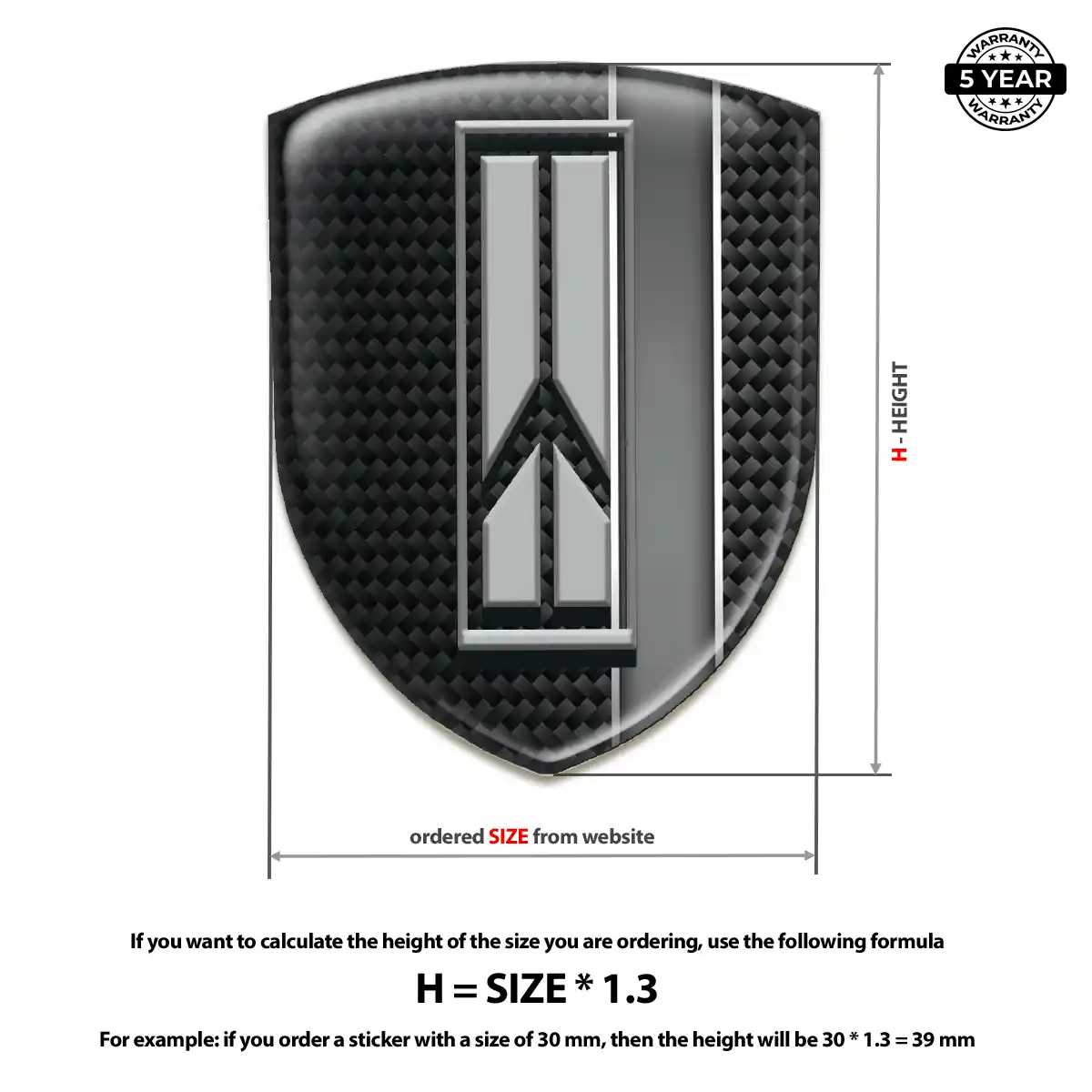 Oldsmobile Domed Logo Decal Prime Quality