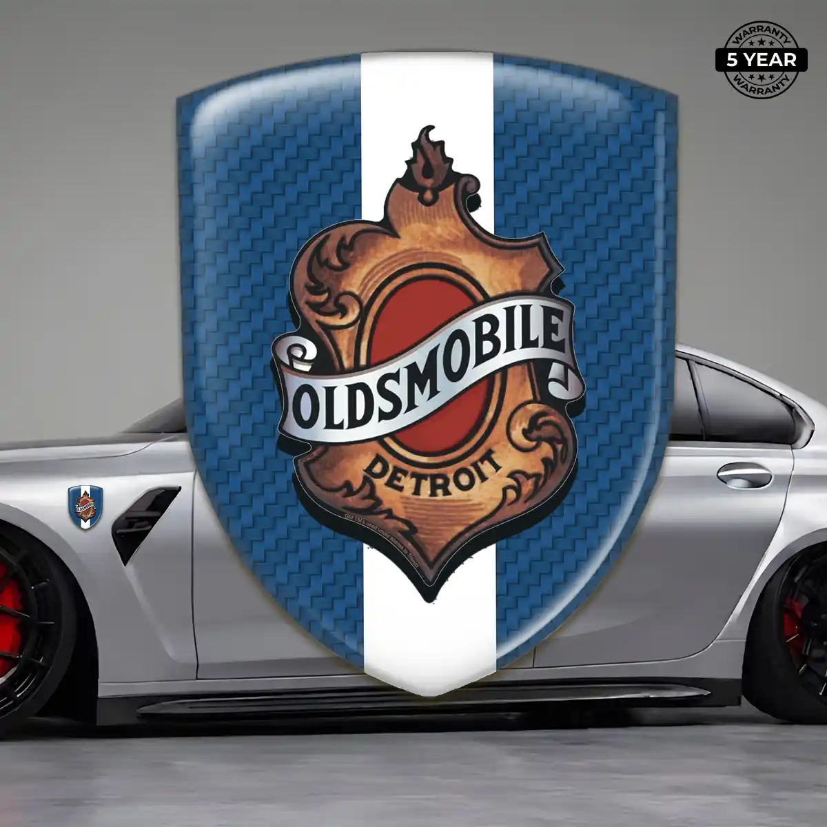 Oldsmobile Domed Logo Decal Resin Elite