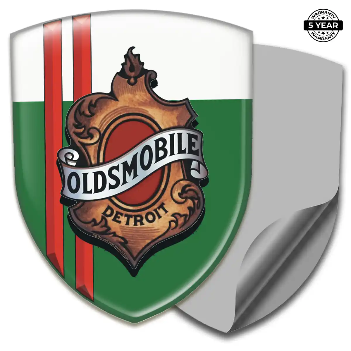 Oldsmobile Domed Logo Decal Signature Grade