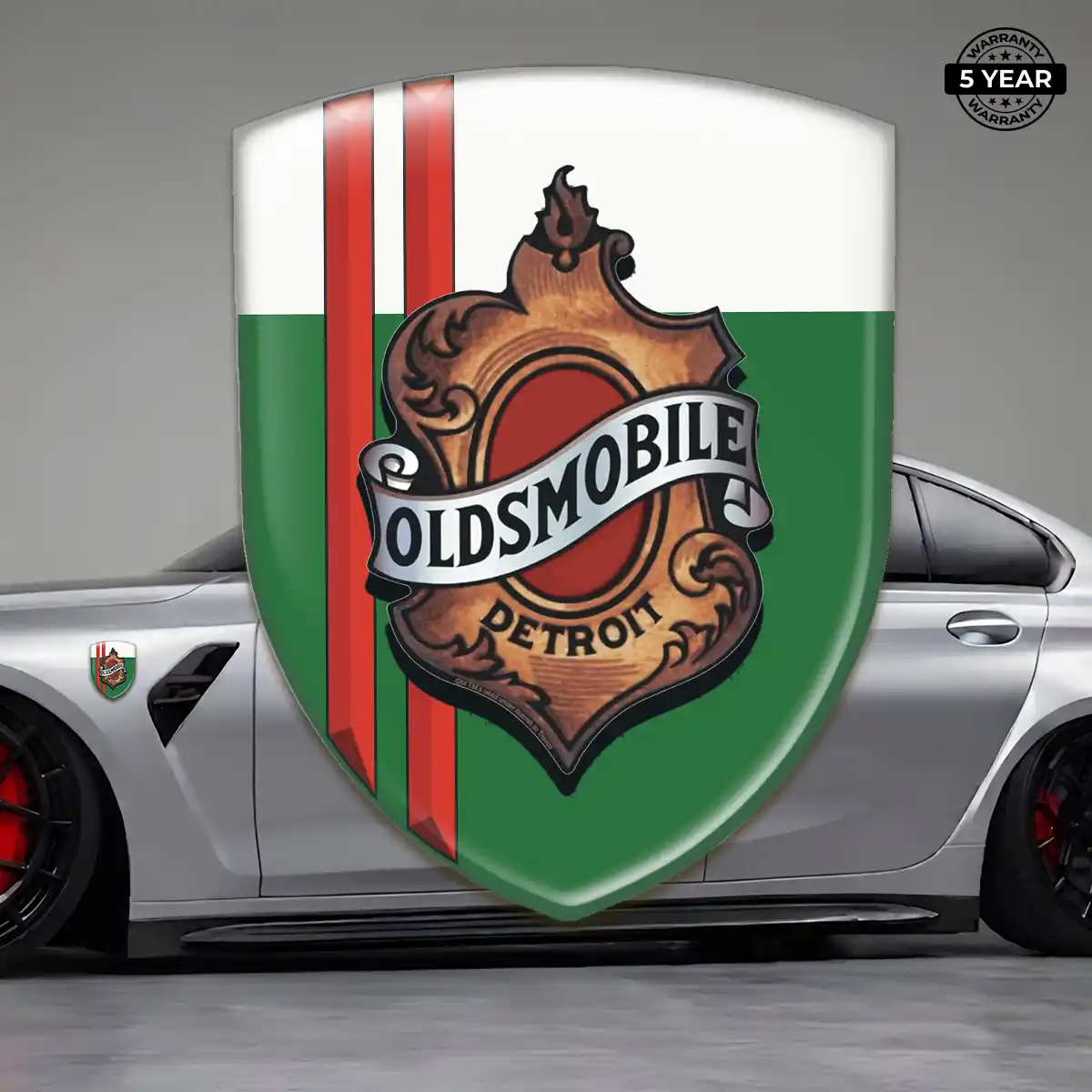 Oldsmobile Domed Logo Decal Signature Grade