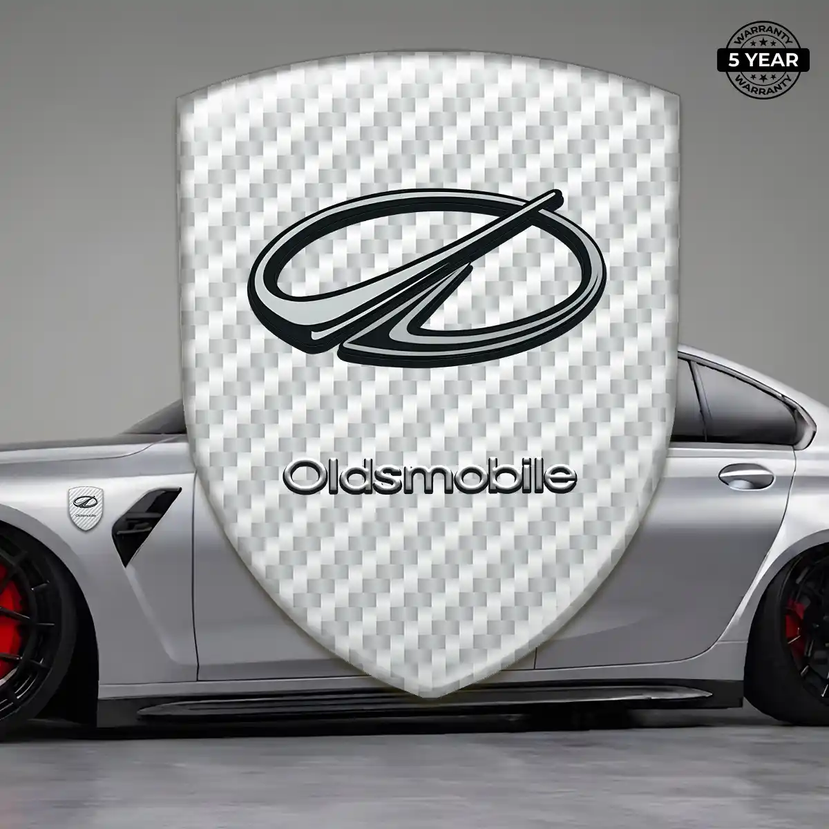 Oldsmobile Domed Logo Sticker Cabin Style
