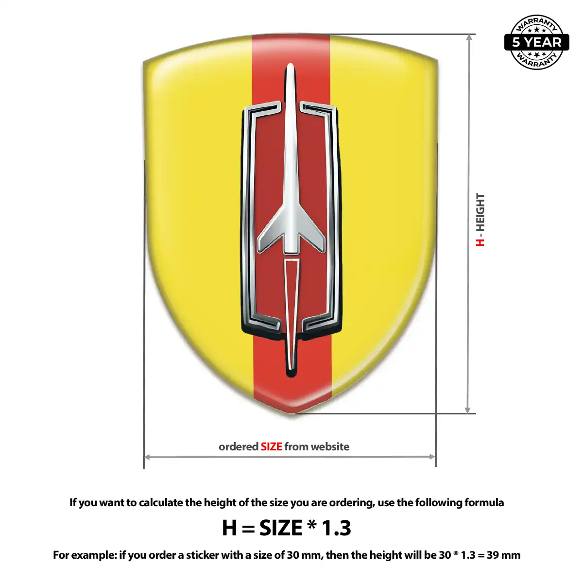 Oldsmobile Domed Logo Sticker Elite Edition