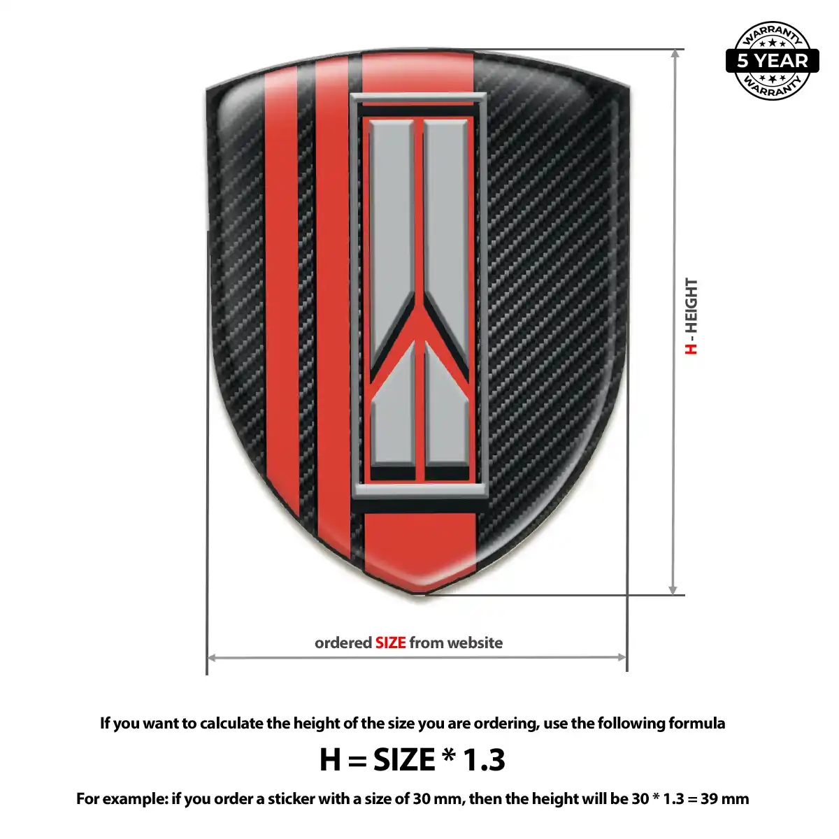 Oldsmobile Domed Logo Sticker Exterior Luxe