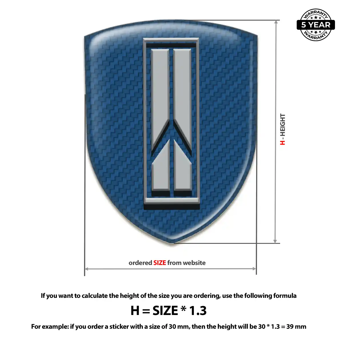 Oldsmobile Domed Logo Sticker Noble Edition