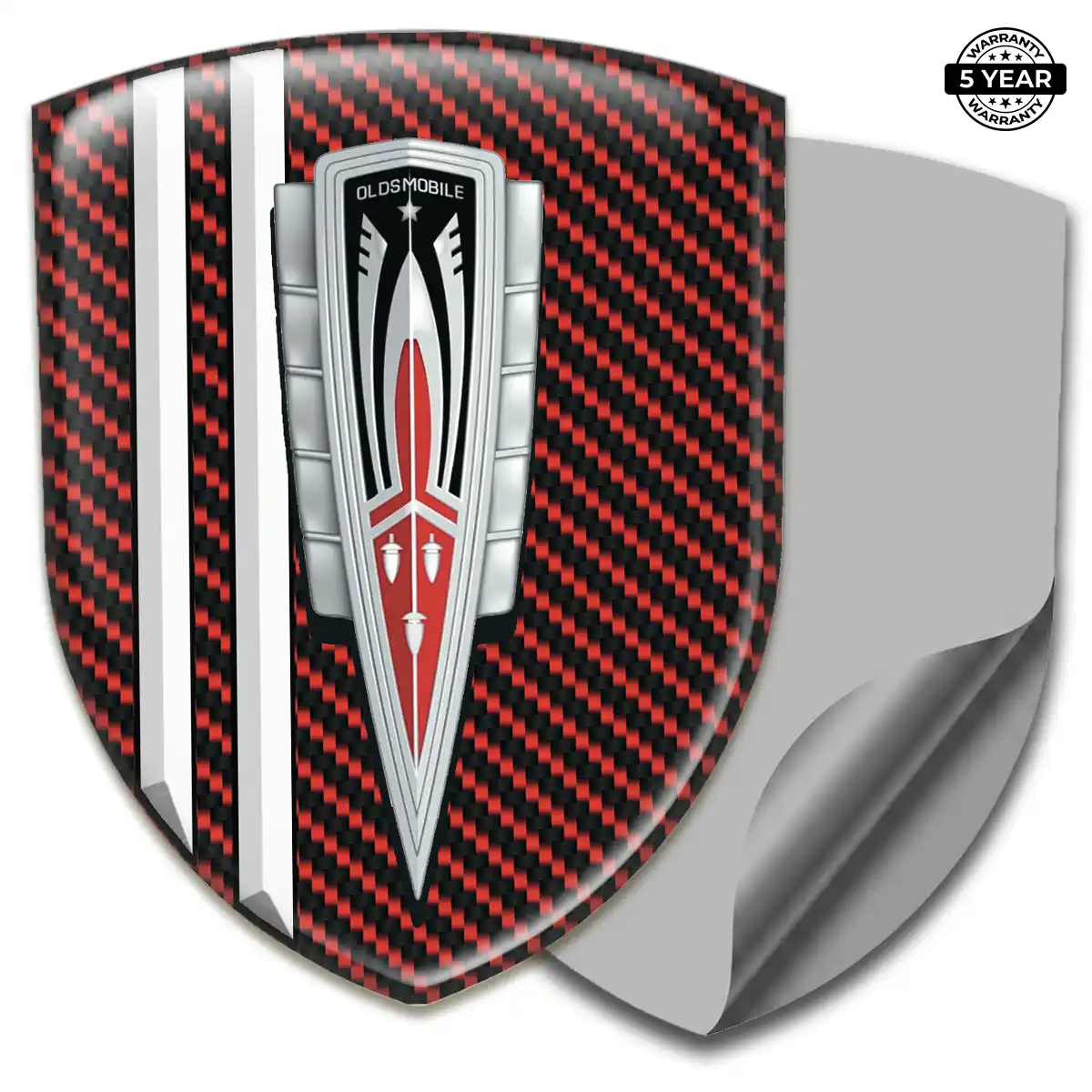 Oldsmobile Domed Logo Sticker Premium Dome