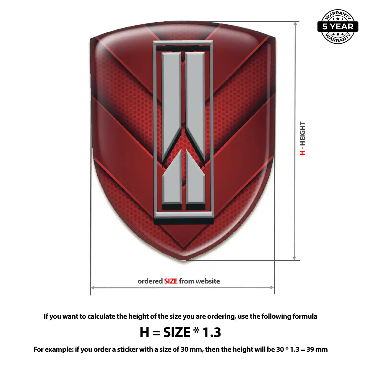 Oldsmobile Domed Logo Sticker Prime Quality