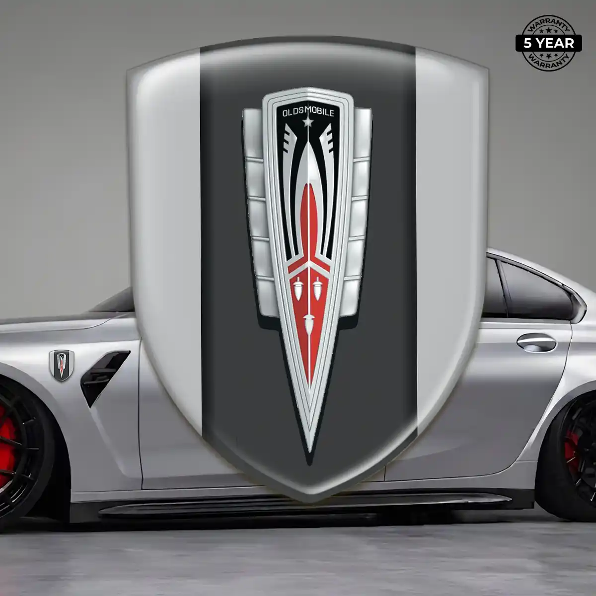 Oldsmobile Domed Logo Sticker Refined Design