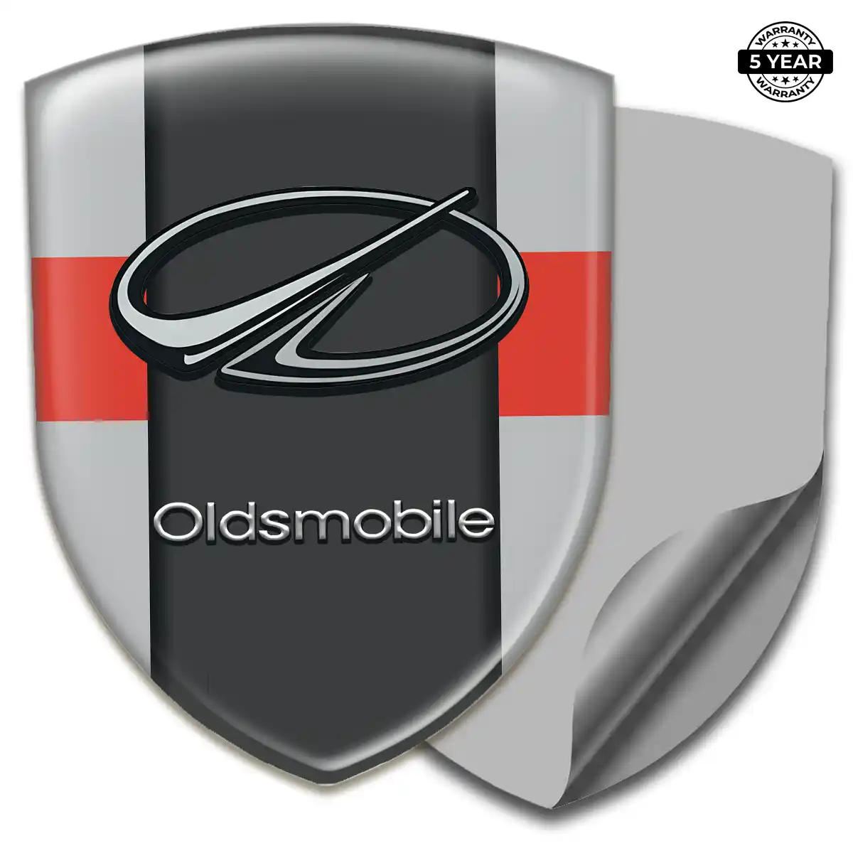 Oldsmobile Domed Logo Sticker Resin Luxe