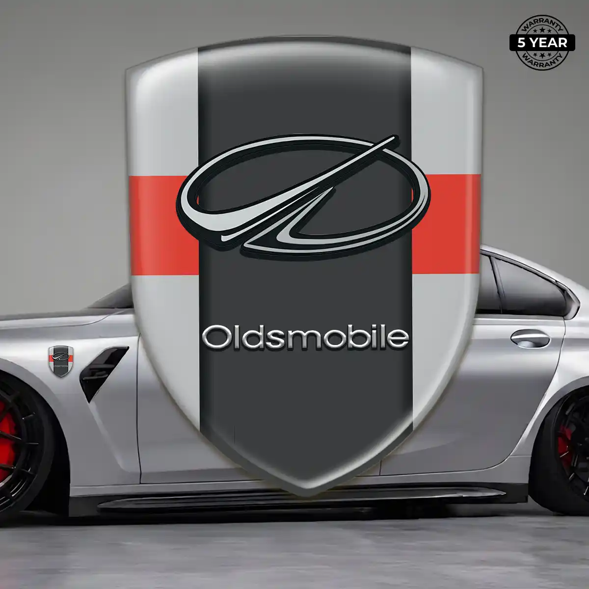 Oldsmobile Domed Logo Sticker Resin Luxe