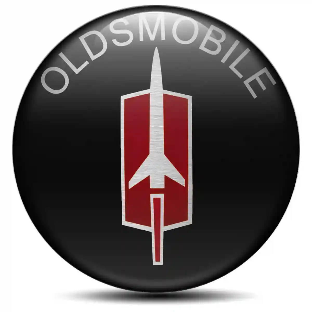 Oldsmobile Domed Sticker Self-Adhesive Sleek Style