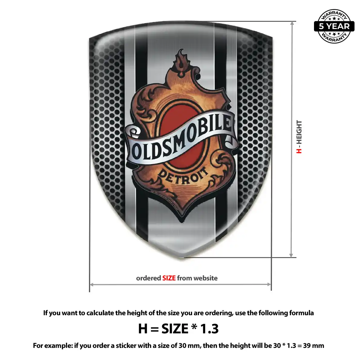 Oldsmobile Emblem Badge Elite Edition