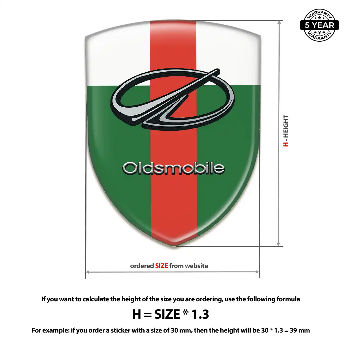 Oldsmobile Emblem Badge Exclusive Series