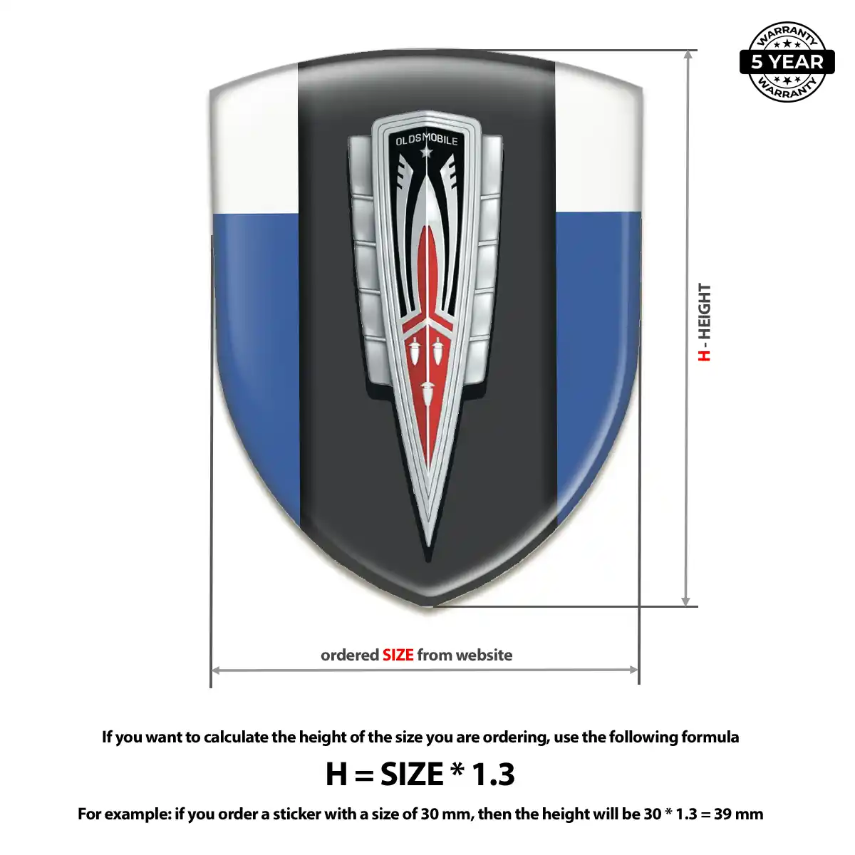Oldsmobile Emblem Badge Interior Elegance