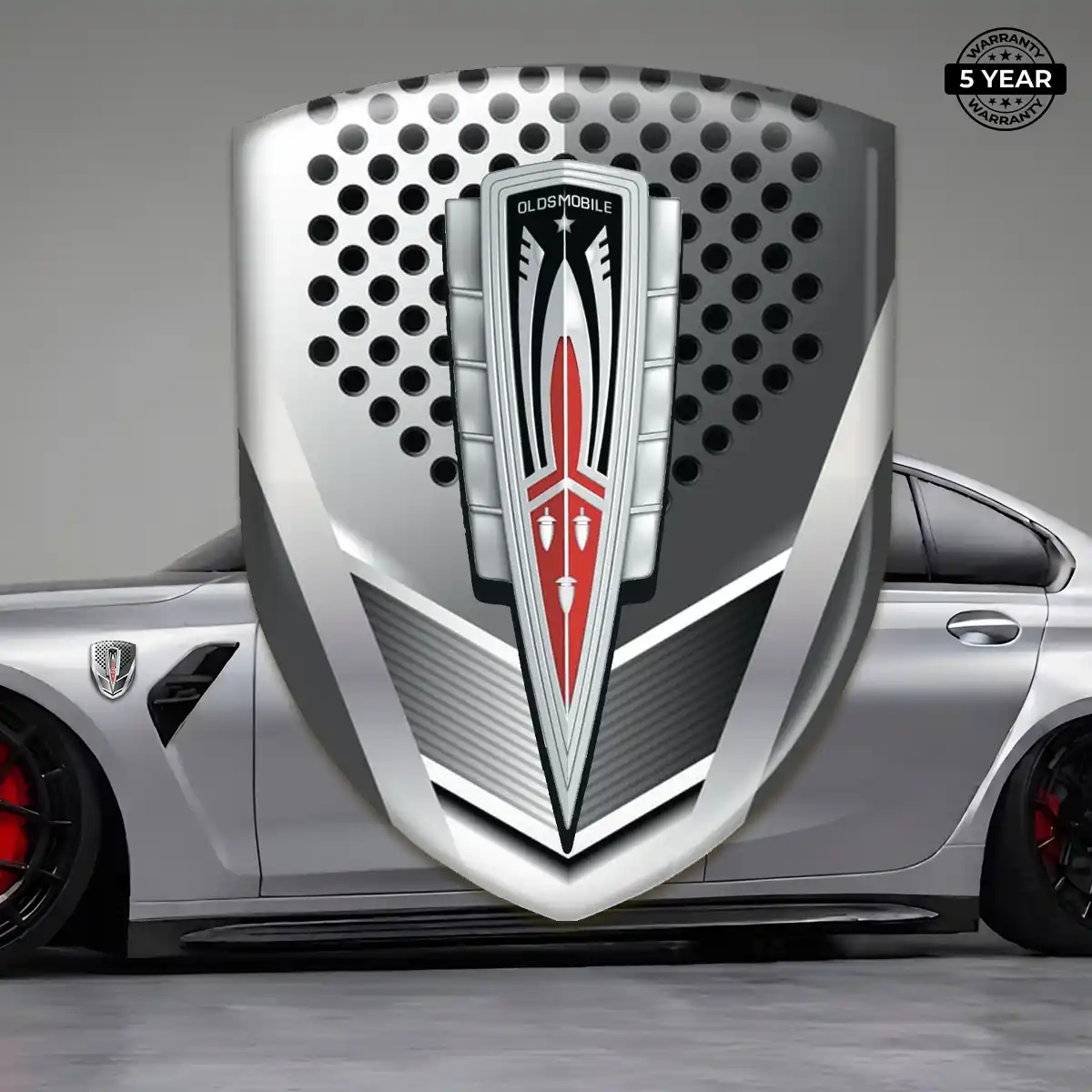 Oldsmobile Emblem Badge Logo Cabin Style