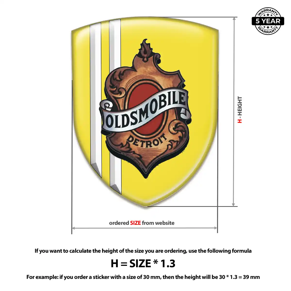 Oldsmobile Emblem Badge Logo Elite Edition