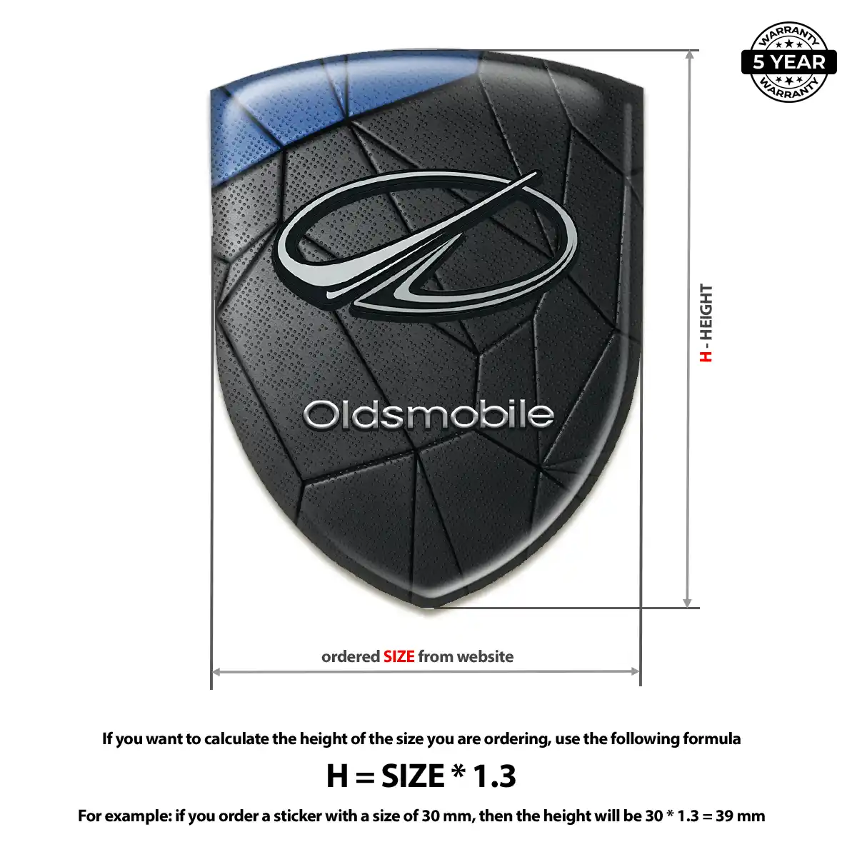 Oldsmobile Emblem Badge Logo Noble Edition