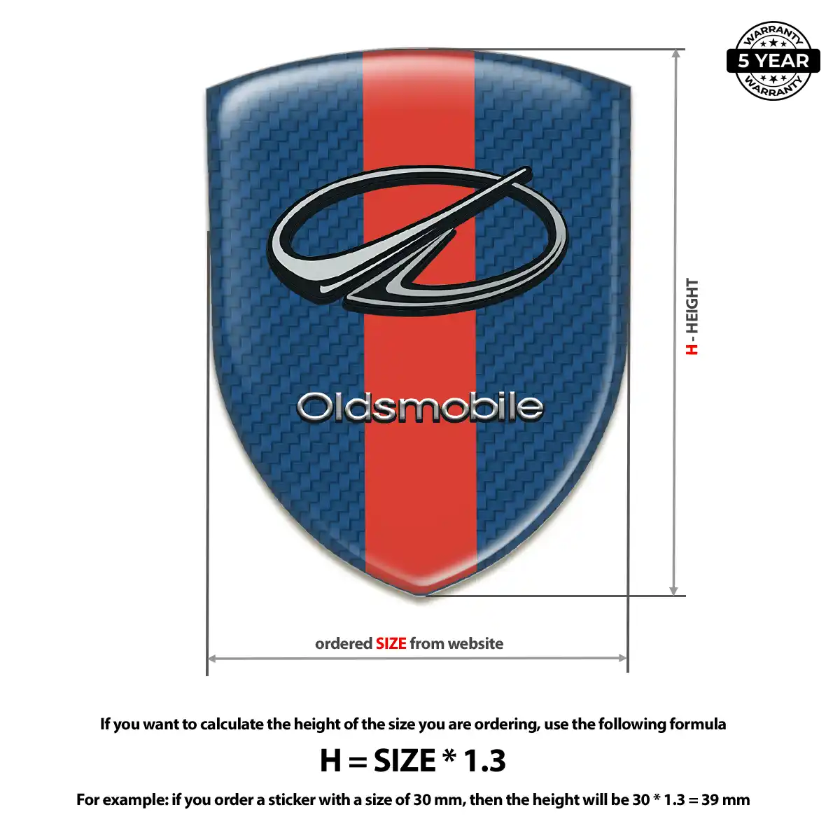 Oldsmobile Emblem Badge Logo Outer Style