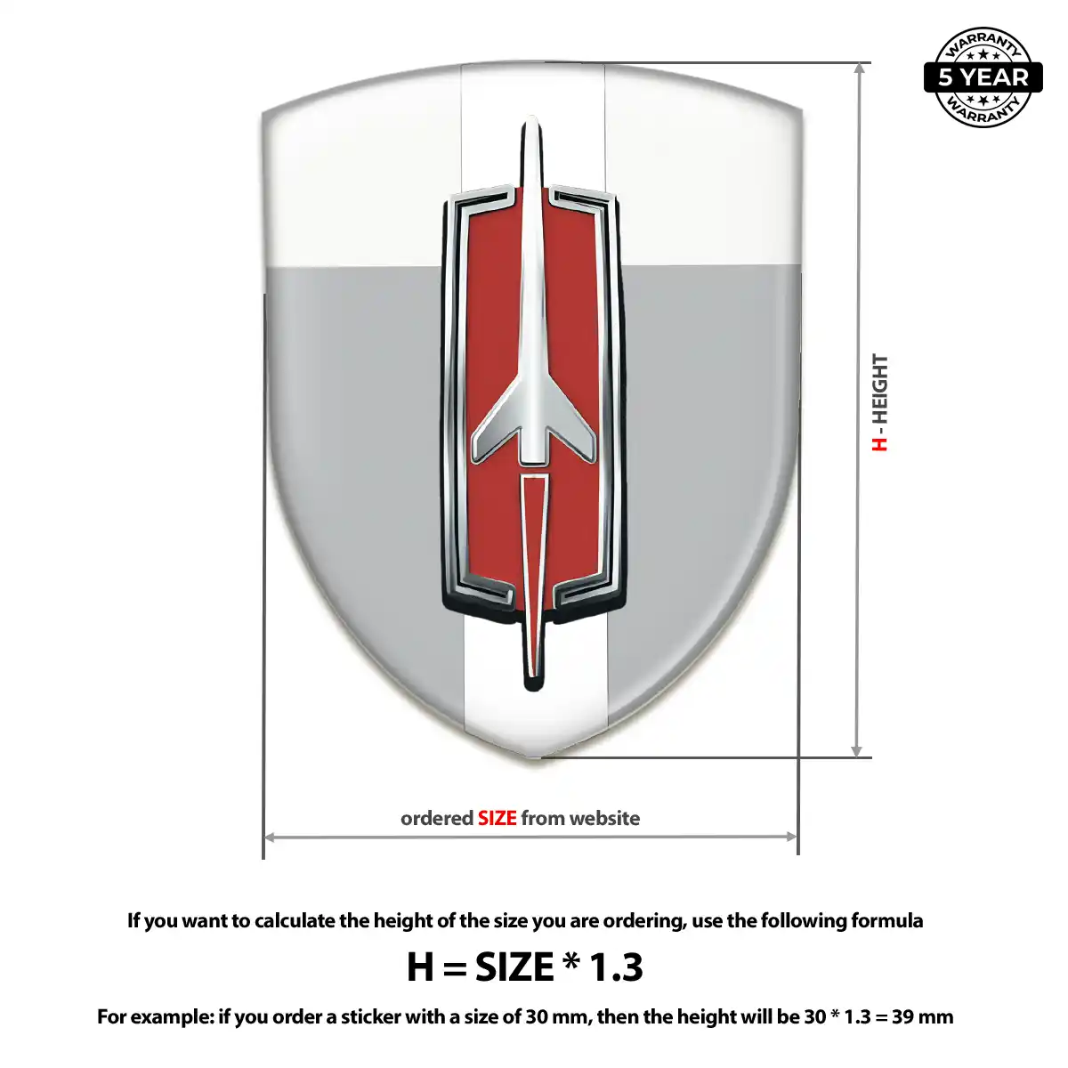 Oldsmobile Emblem Badge Logo Prestige Line