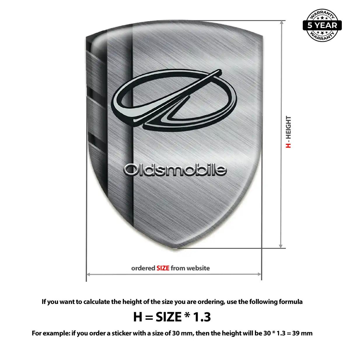 Oldsmobile Emblem Badge Logo Superior Craft