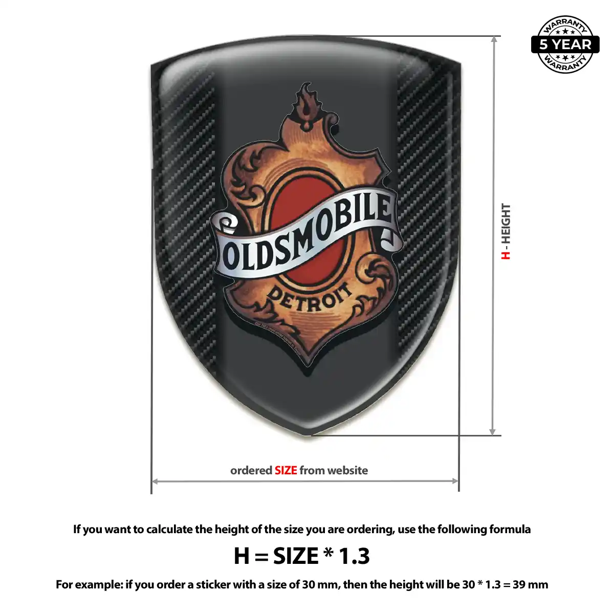 Oldsmobile Emblem Badge Noble Edition
