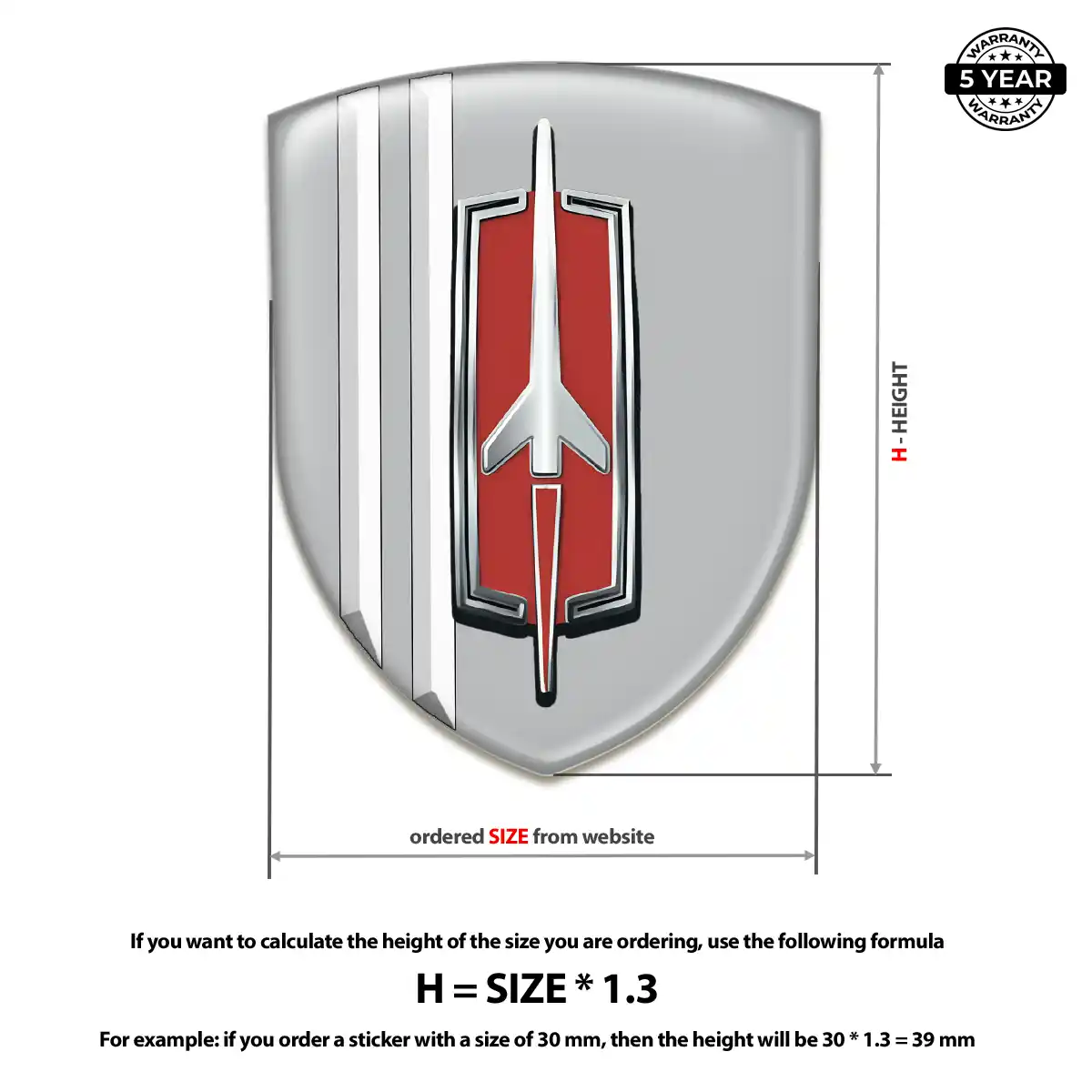 Oldsmobile Emblem Badge Prime Quality
