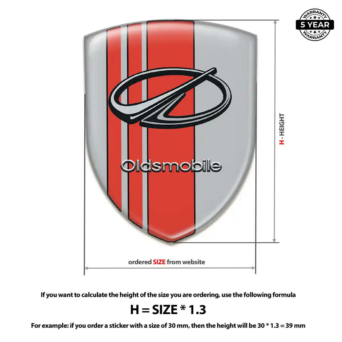 Oldsmobile Emblem Badge Resin Elite