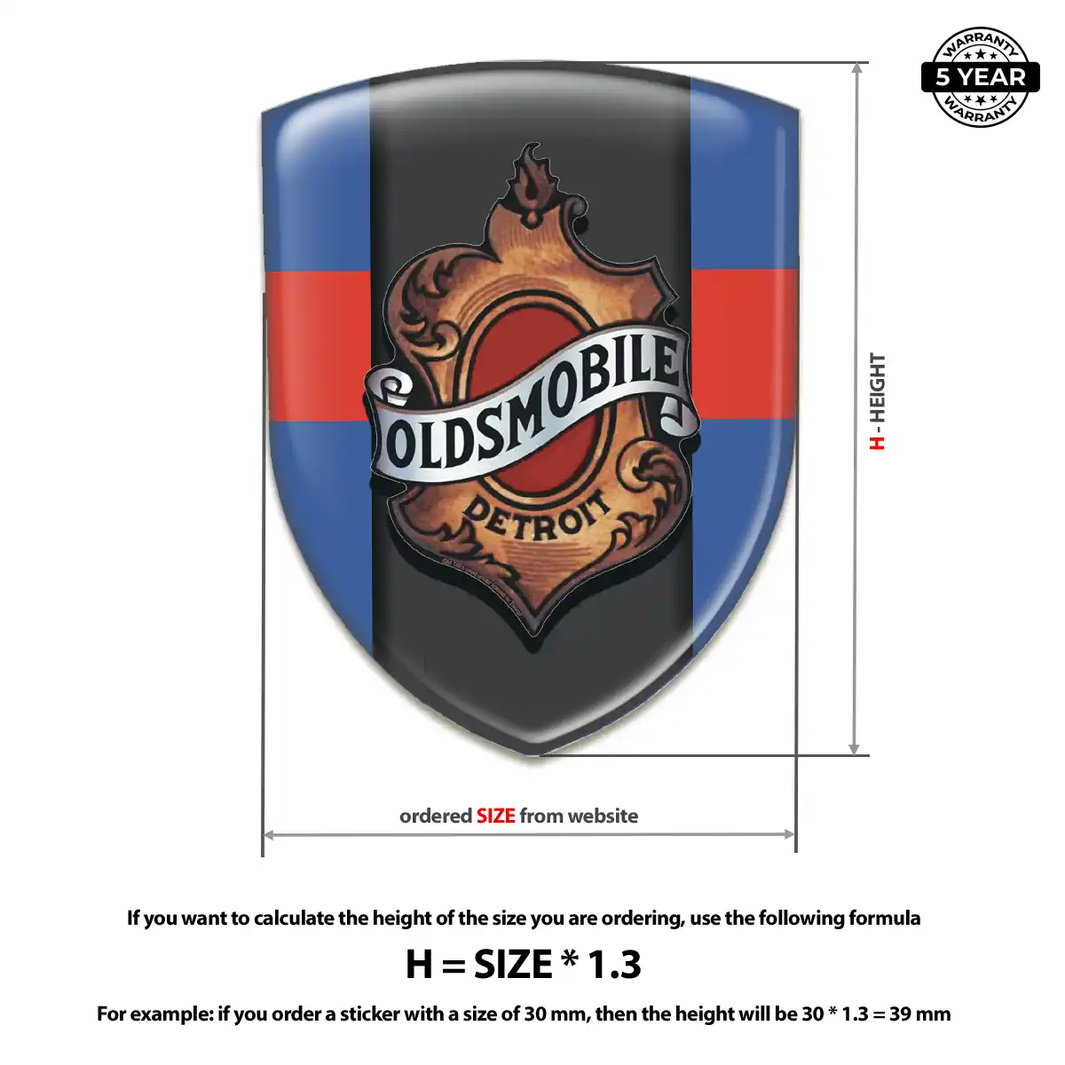 Oldsmobile Emblem Badge Superior Craft