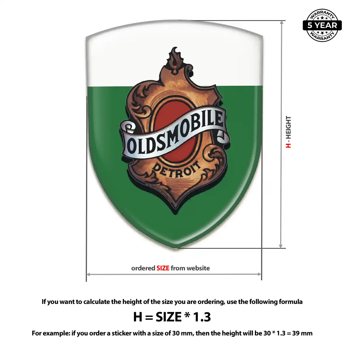 Oldsmobile Emblem Crest Cabin Style