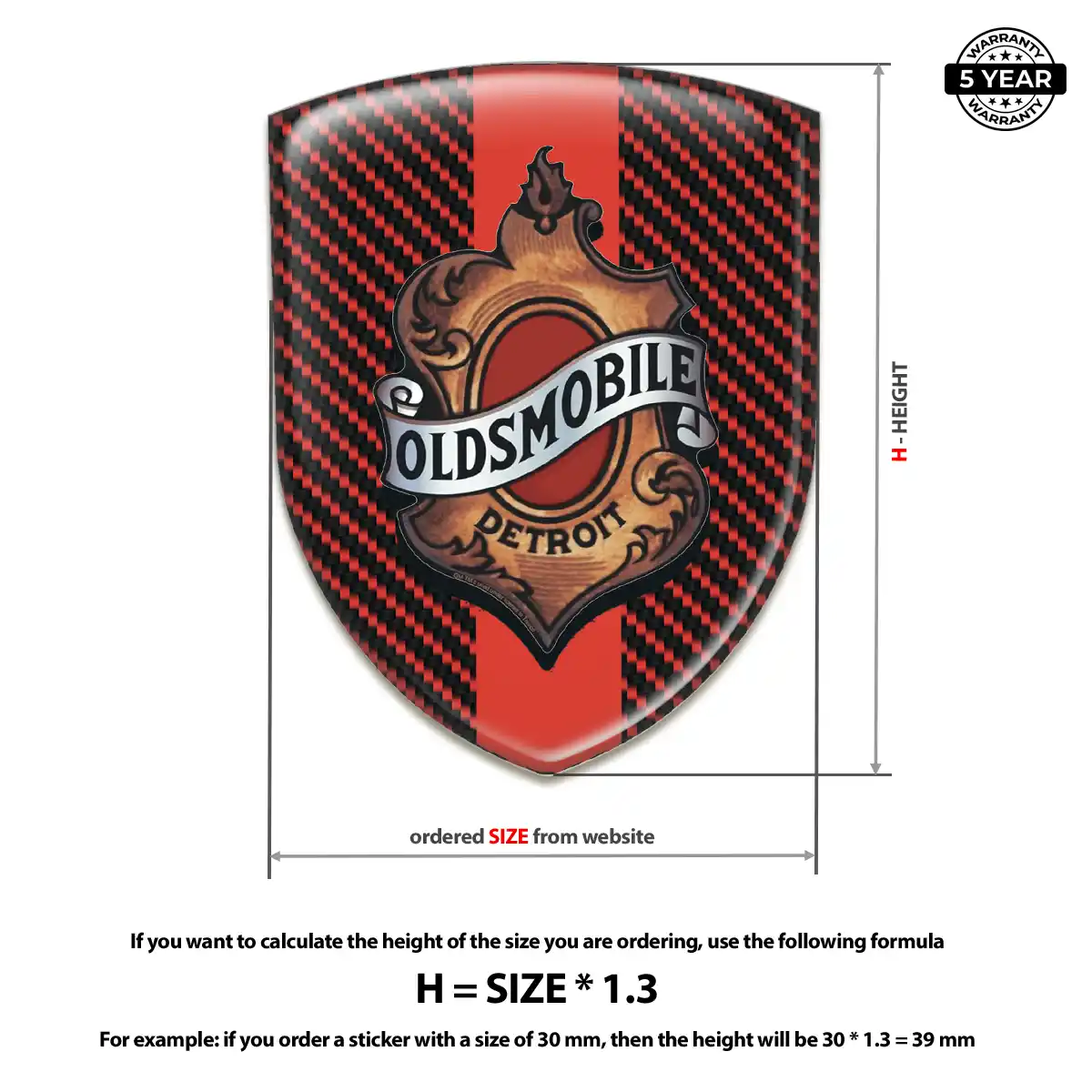 Oldsmobile Emblem Crest Deluxe Edition