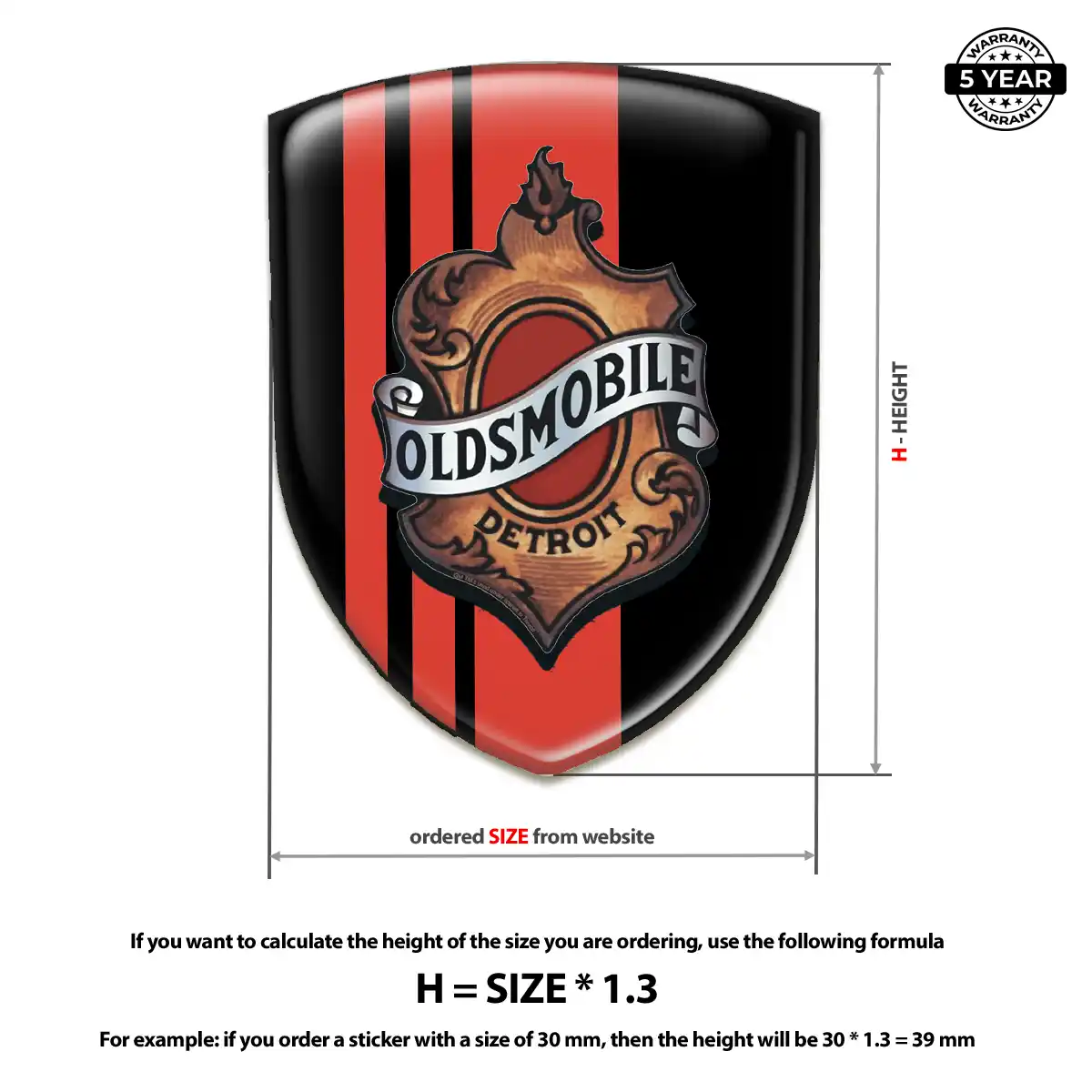 Oldsmobile Emblem Crest Exterior Luxe