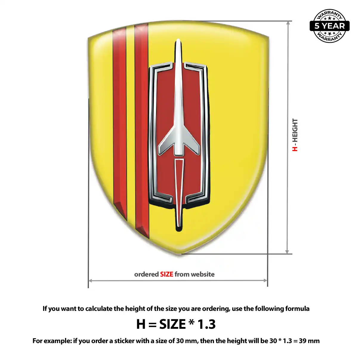 Oldsmobile Emblem Domed Badge Elite Finish