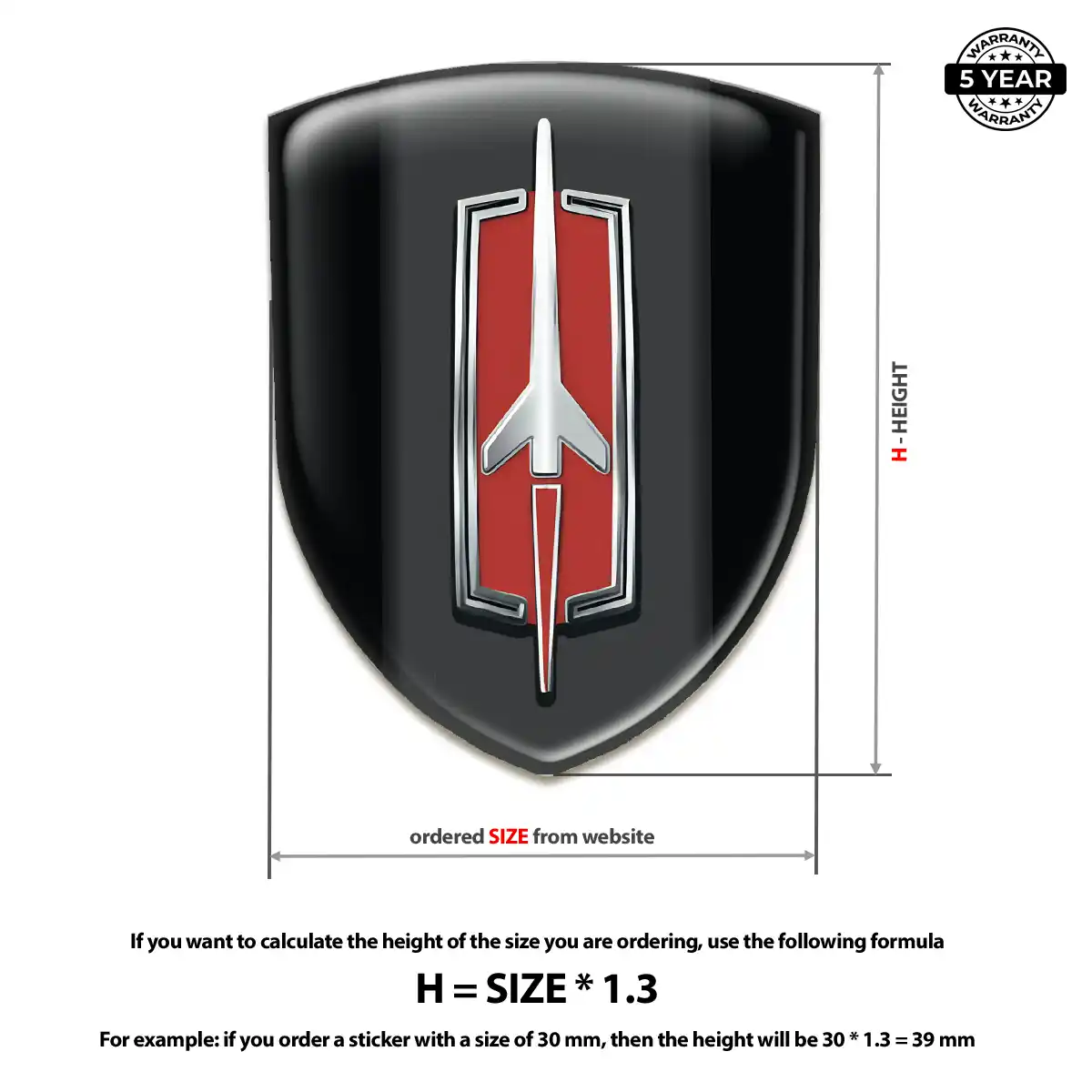 Oldsmobile Emblem Domed Badge Refined Design