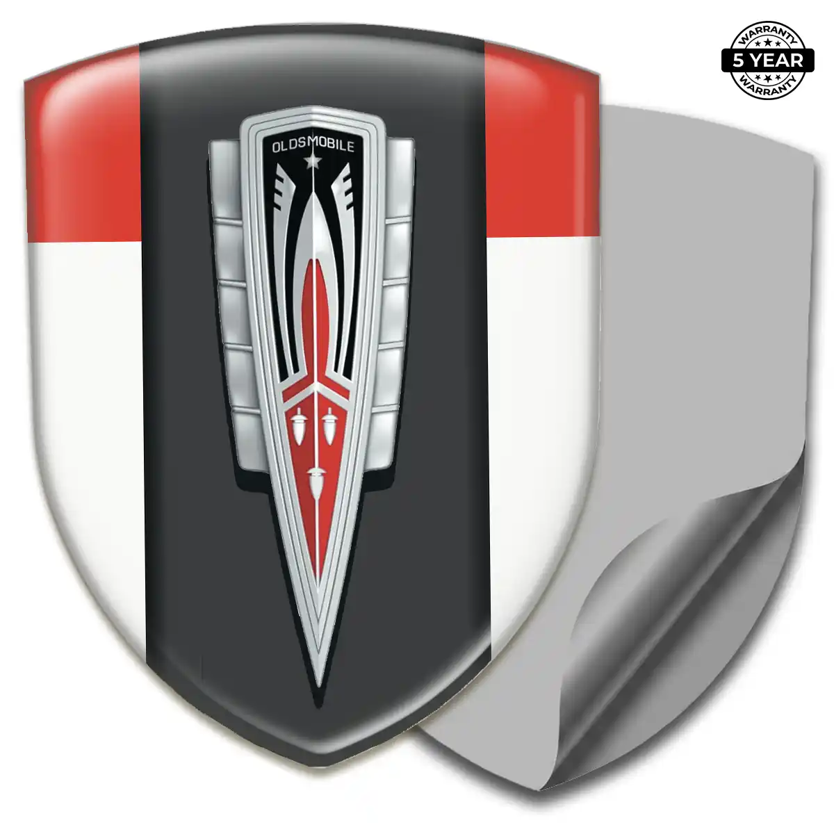Oldsmobile Emblem Domed Badge Resin Elite