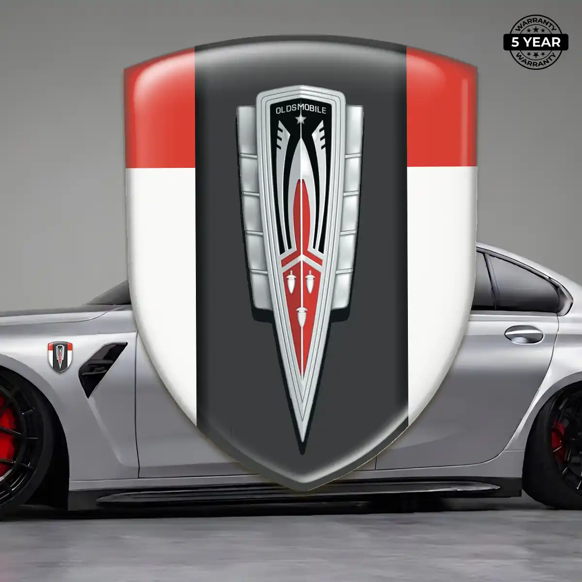 Oldsmobile Emblem Domed Badge Resin Elite