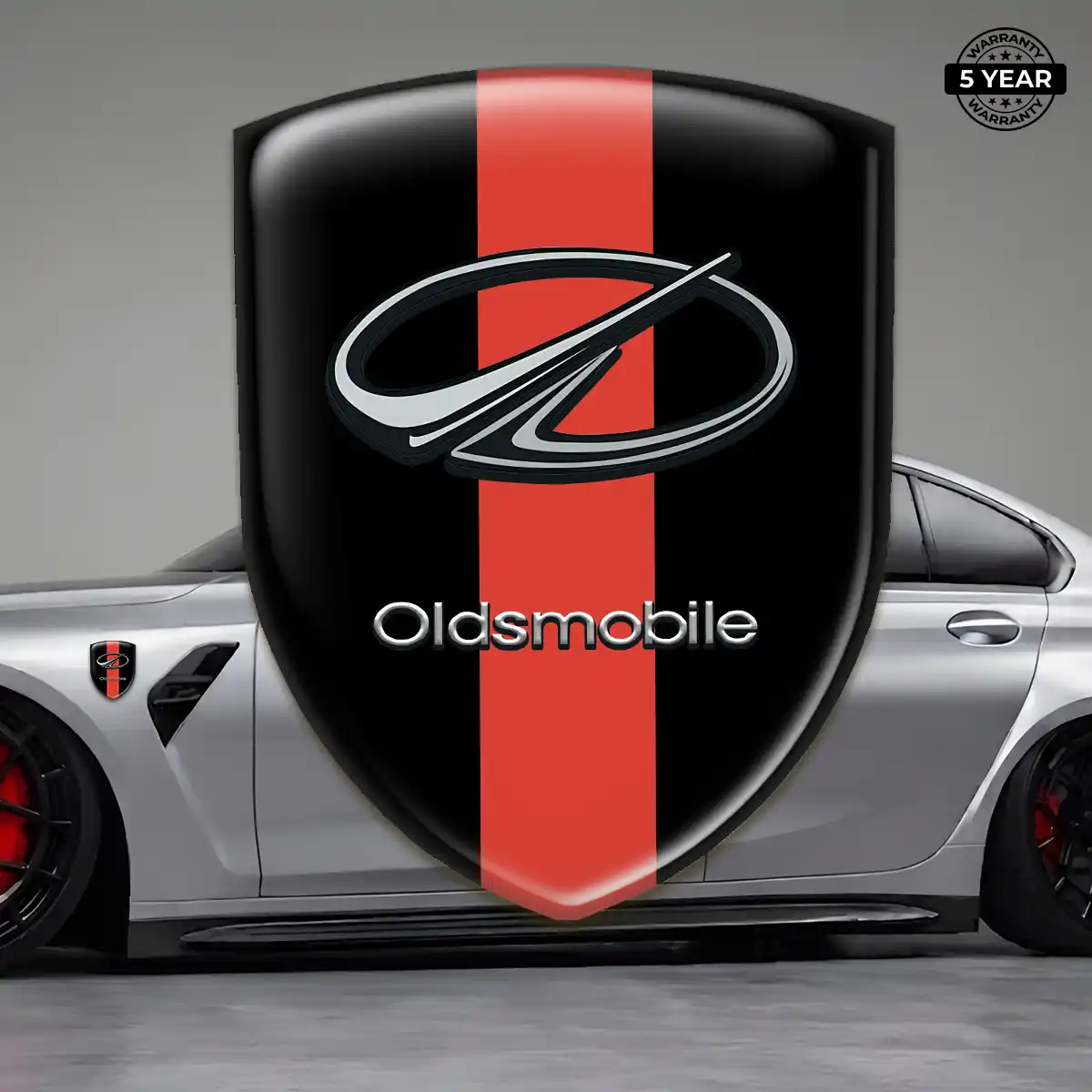 Oldsmobile Emblem Domed Badge Signature Grade