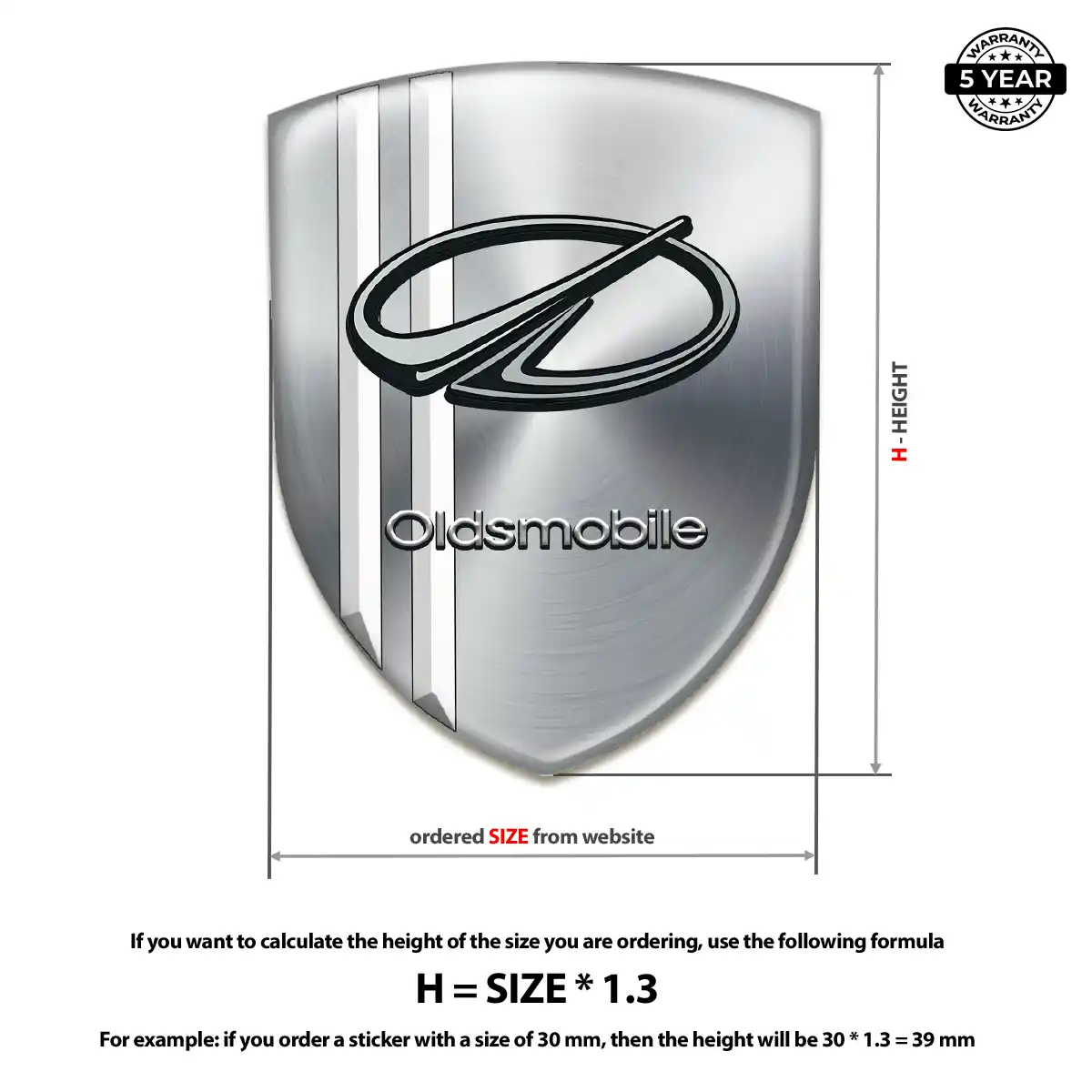 Oldsmobile Emblem Logo Badge Resin Elite