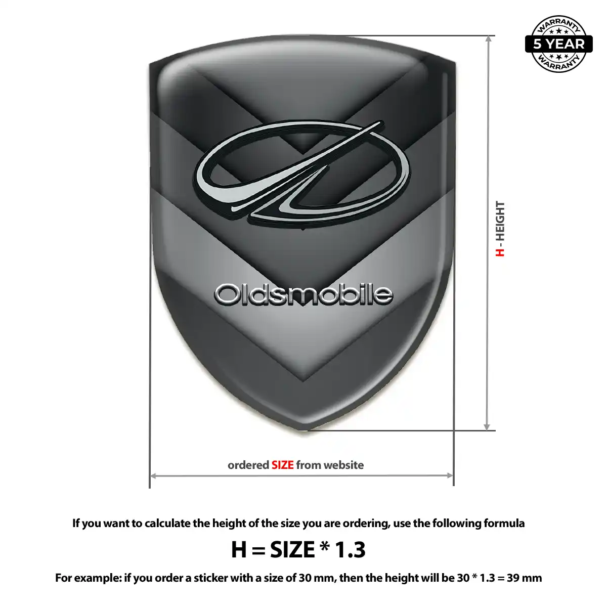 Oldsmobile Emblem Logo Exterior Luxe