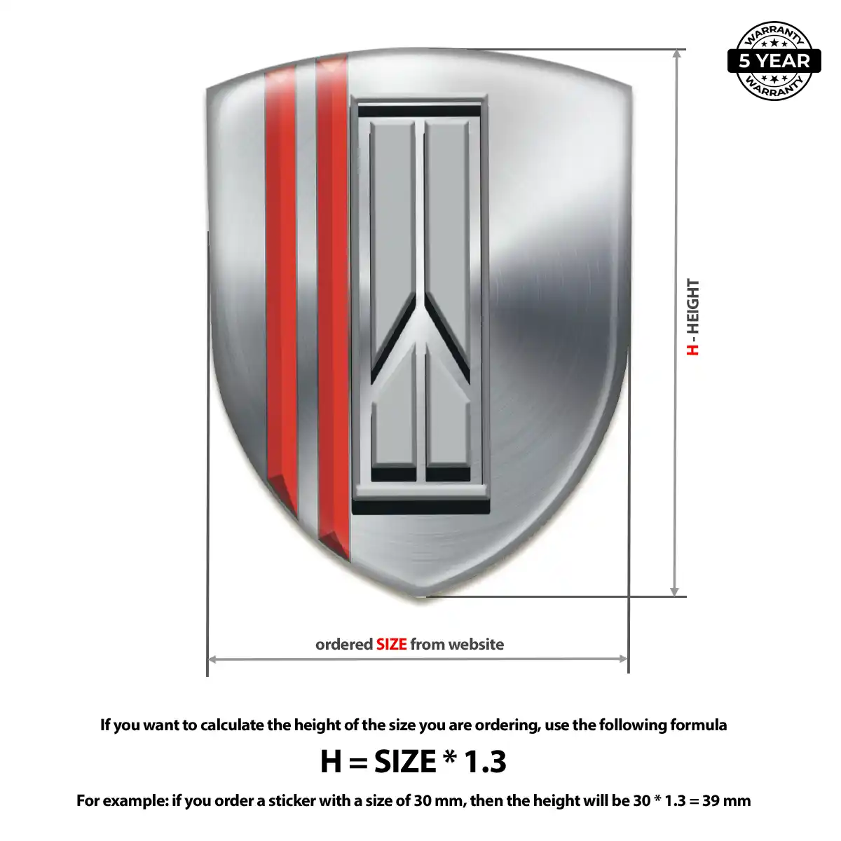 Oldsmobile Emblem Logo Premium Dome