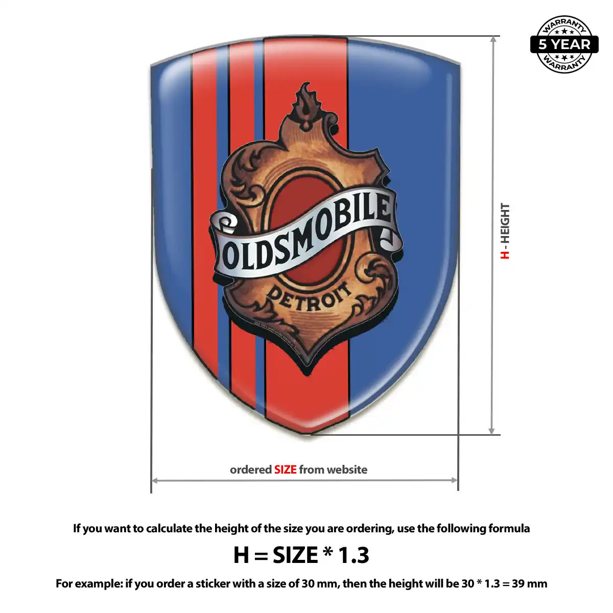 Oldsmobile Emblem Prime Quality