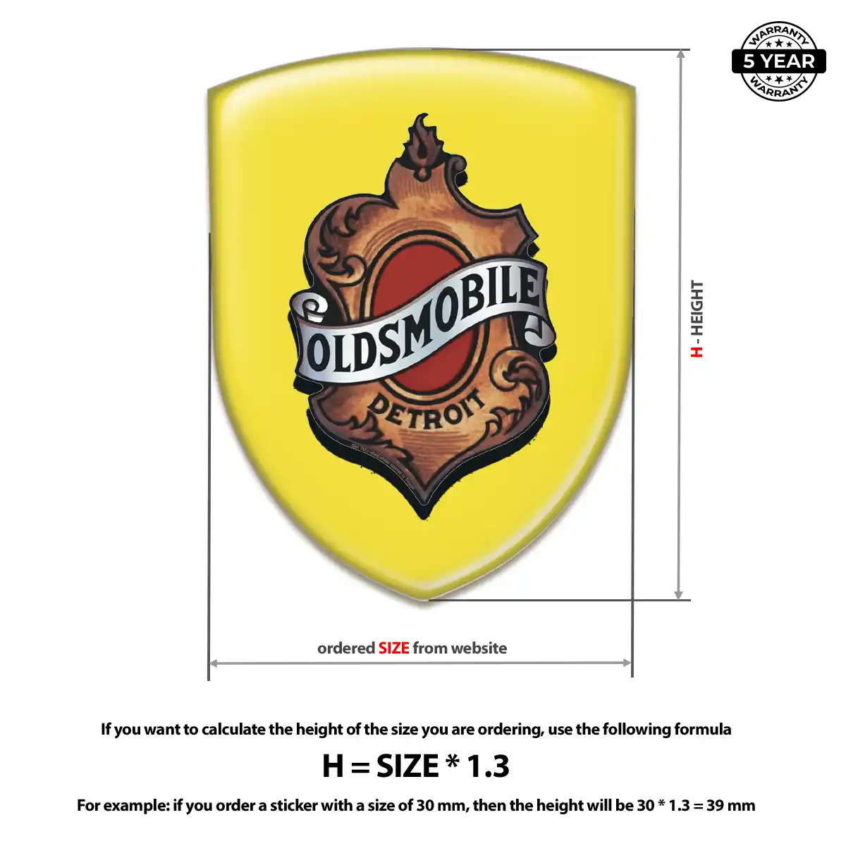 Oldsmobile Emblem Resin Luxe