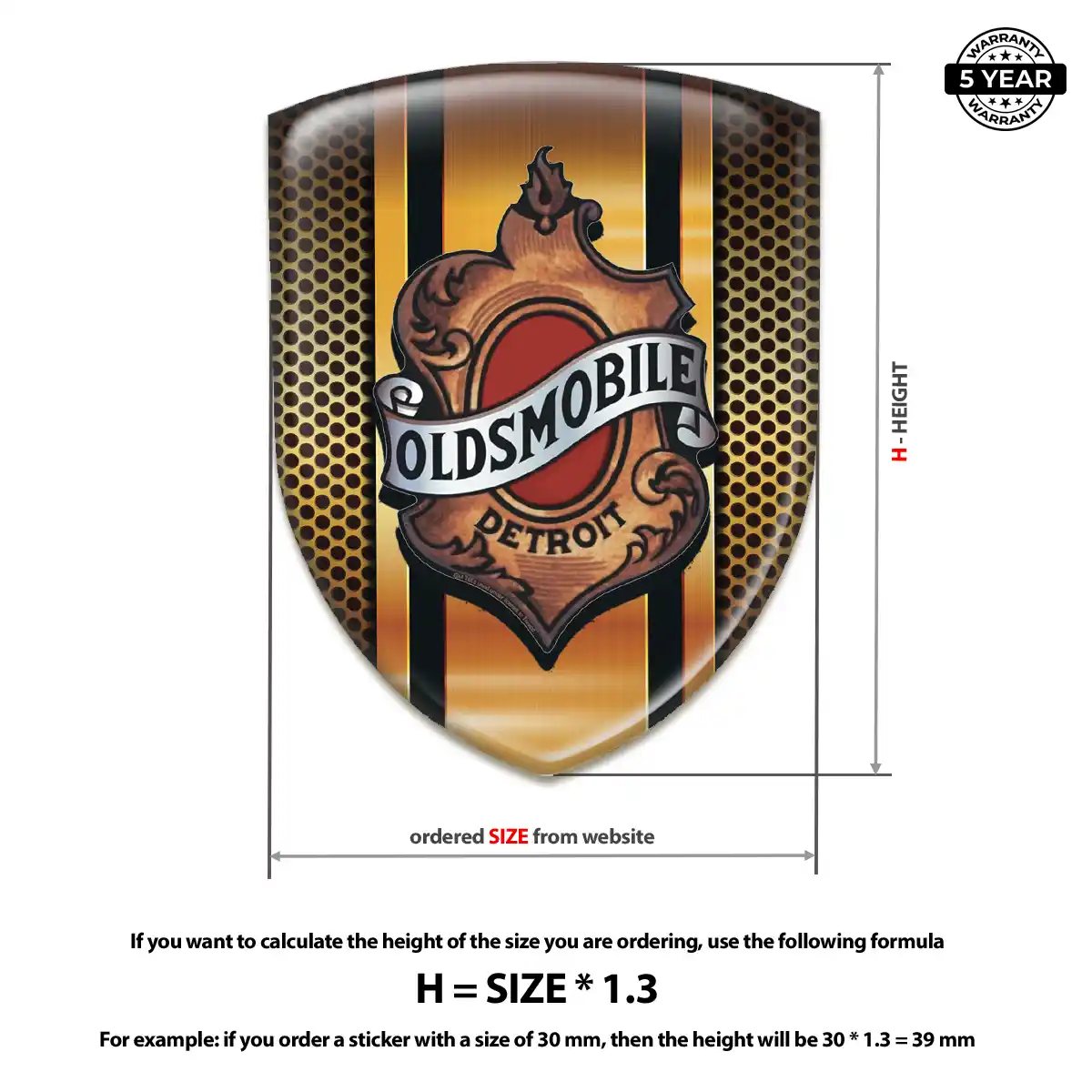 Oldsmobile Emblem Shield Exclusive Series