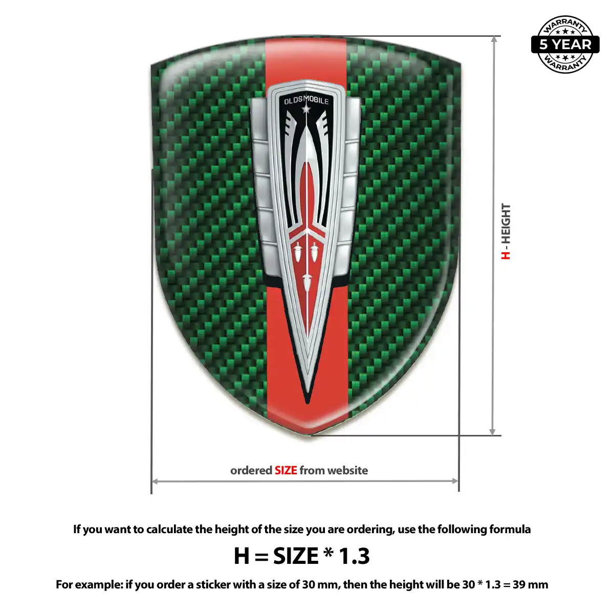 Oldsmobile Emblem Shield Exterior Luxe