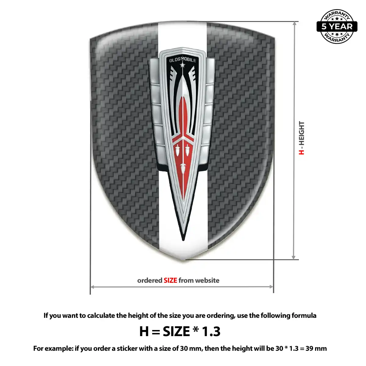 Oldsmobile Emblem Shield Prestige Line