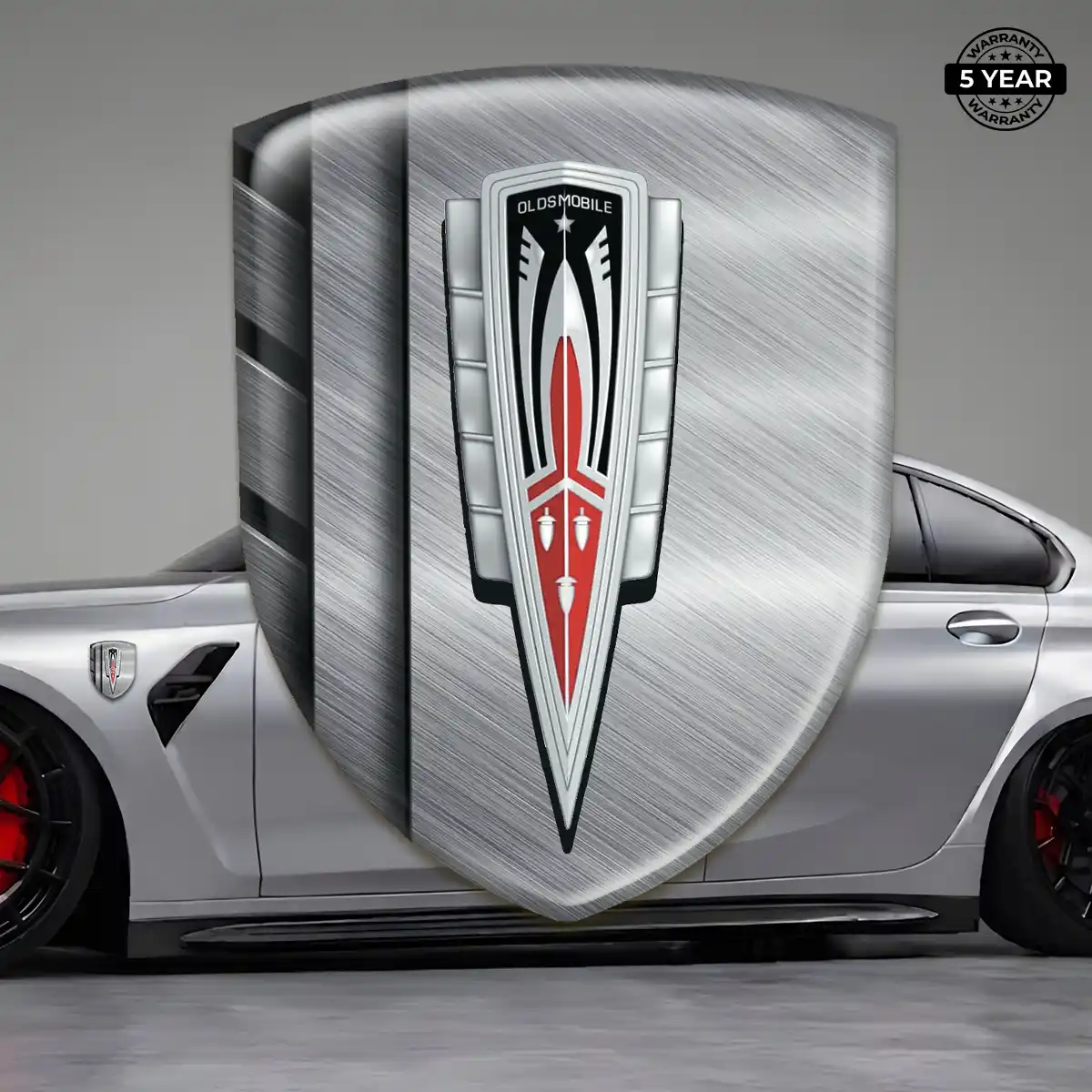 Oldsmobile Emblem Shield Sleek Style