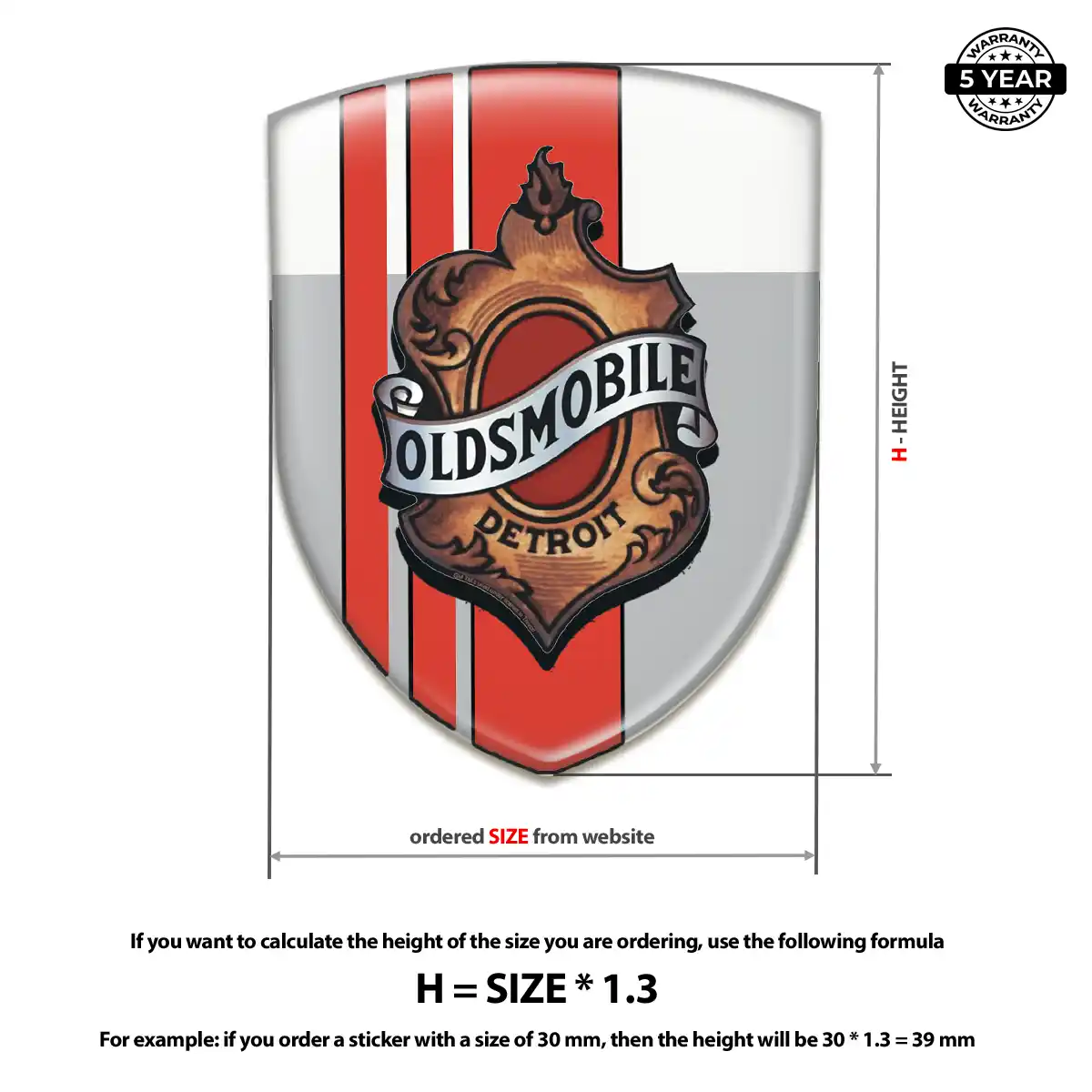Oldsmobile Emblem Silicone Cabin Style