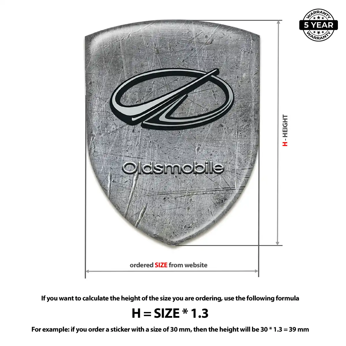 Oldsmobile Emblem Silicone Elite Finish