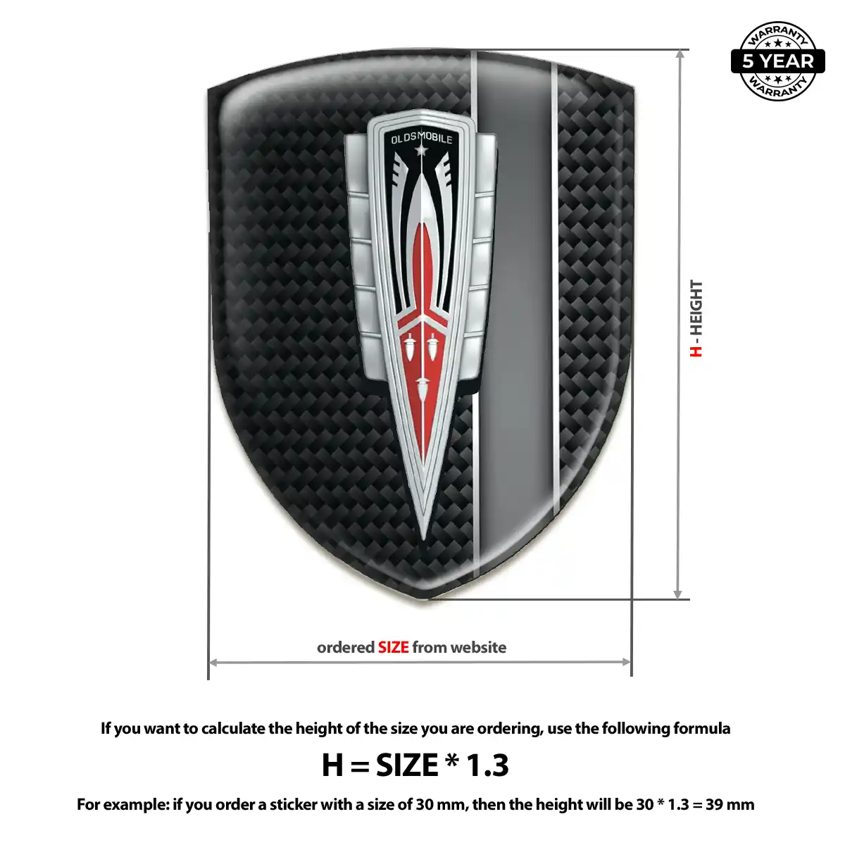 Oldsmobile Emblem Silicone Noble Edition